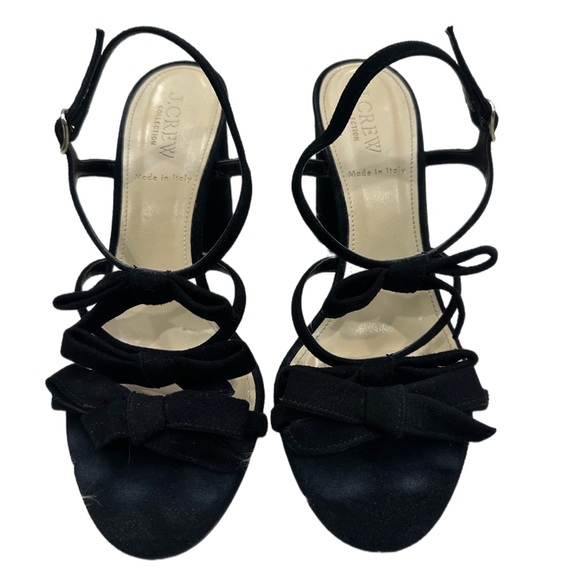 J. Crew Shoes - J. Crew Stella Bow Heels in Black Suede